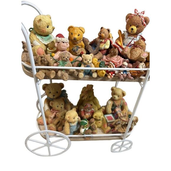 Cherished Teddies & Other Vintage 1991-P. HILLMAN Teddy Bear Figurine Lot of 29 - Picture 1 of 8